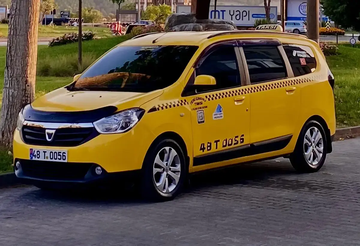 Turasay Taksi aracı Muğla’da yol kenarında